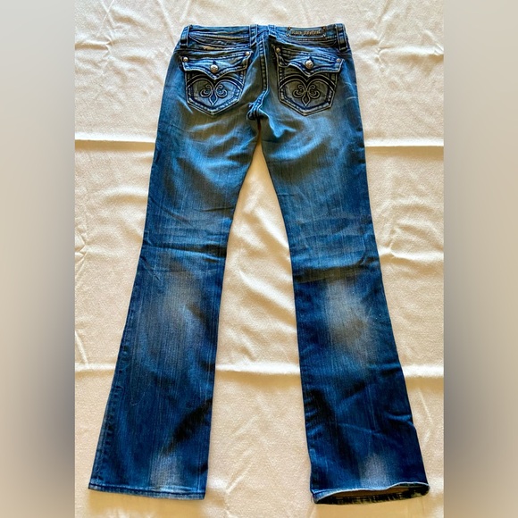 🔵 WOMENS ROCK REVIVAL SASHA BOOT DISTRESSED JEANS - SIZE 29 🔵 - Picture 2 of 8